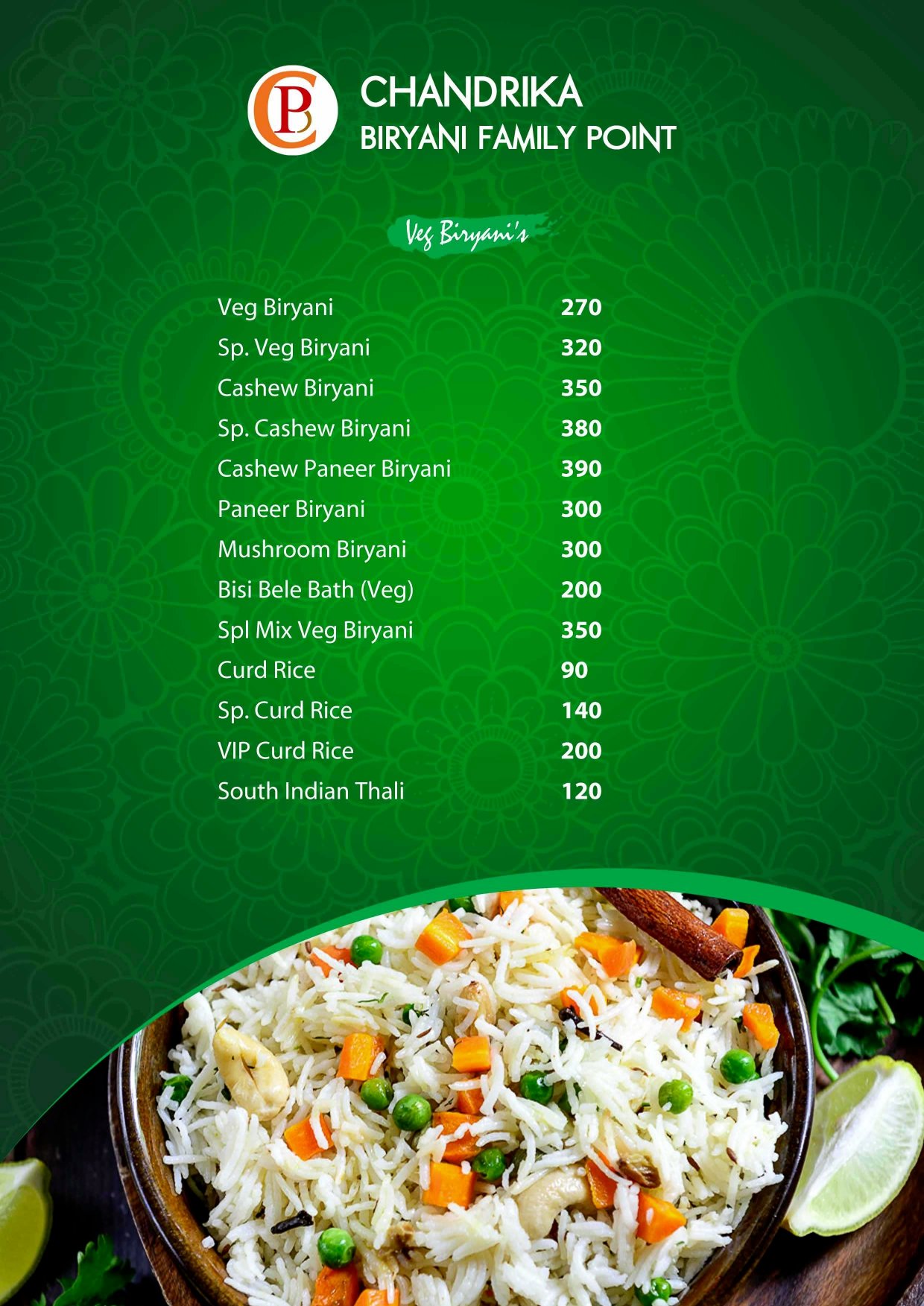 Menu Page 10