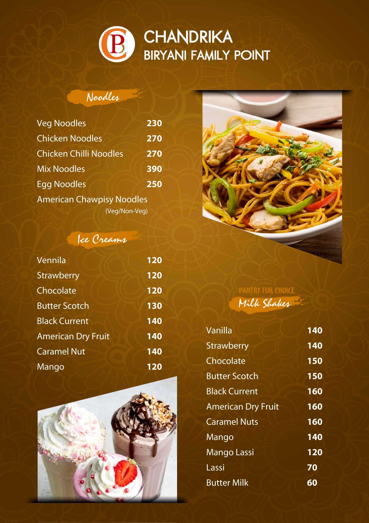 Menu Page 13