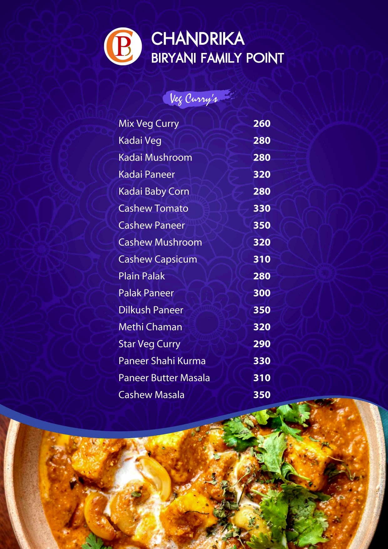 Menu Page 8
